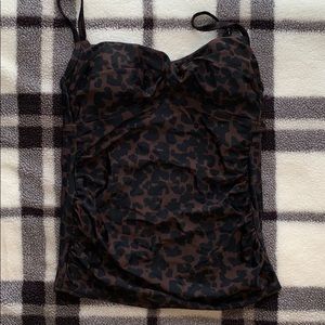 Cheetah Print Tankini Top